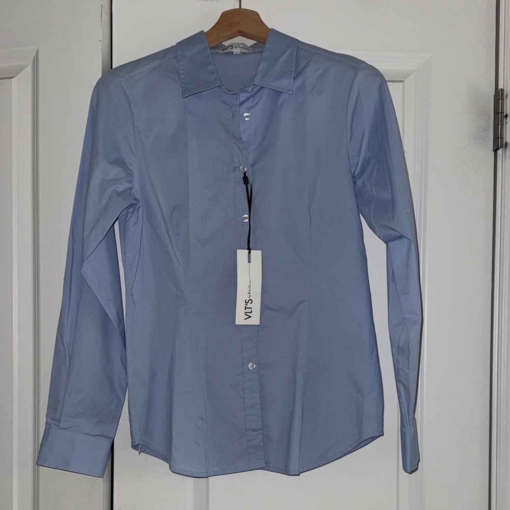 Classic Light Blue Women's Button Down Shirt